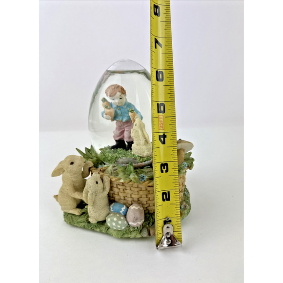 San Francisco Music Box Water globe Here Comes Peter Cottontail Easter Vintage - Picture 11 of 15